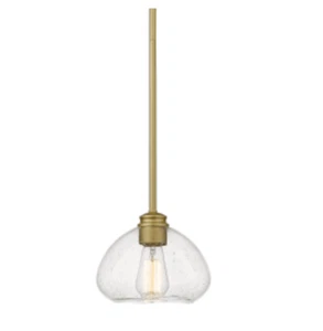 Z-Lite 722MP-SG Amon 1 Light 8 inch Satin Gold Pendant Ceiling Light - Picture 1 of 4