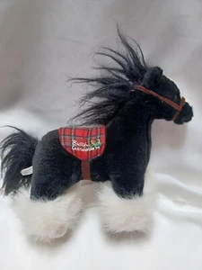 Busch Gardens Souvenir schwarzes Clydesdale Plüschpferd 10 Zoll 2019 Stofftier Pony - Bild 1 von 6