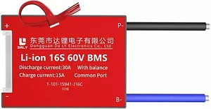Sistema de gestión de baterías impermeable Li-ion BMS PCB 16S 60V 30A Daly Balance Reino Unido - Imagen 1 de 11
