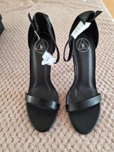 missguided barely there black heels