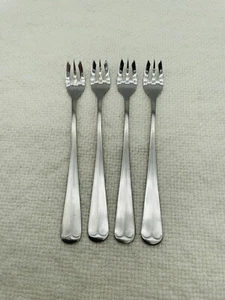 Northland Post Road Edelstahl Besteck 4 Stück Cocktail Gabeln Korea 6 Zoll - Bild 1 von 8