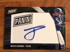 2018 Panini Black Friday Manufactured Patch Autographs #WC Willie Calhoun