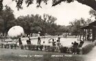 Swimming Pool Flying L Ranch Bandera Texas TX 1954 Real Photo RPPC