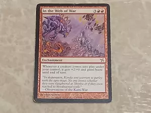 1x In the Web of War Betrayers of Kamigawa 108/165 ¡RARO Enchantment Magic EDH!!¡! - Imagen 1 de 1