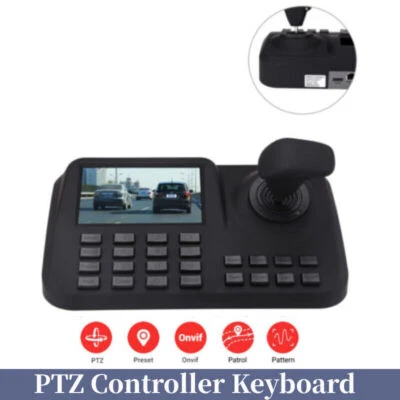 5" PTZ Keyboard Controller Joystick CCTV Security Speed For IP Camera - Image 1 of 4