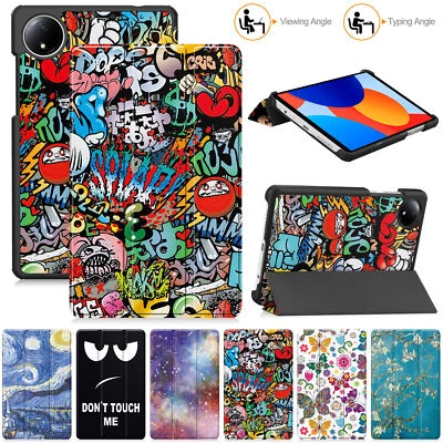 Smart Case For Xiaomi Redmi Pad SE 8.7" PU Leather Flip Stand Shockproof Cover - Image 1 of 4