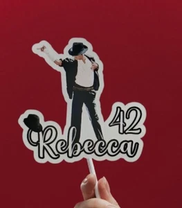 Michael Jackson personalised Cake Topper, Birthday Party - Picture 1 of 1