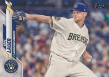 2020 Topps #589 ERIC LAUER - Milwaukee Brewers