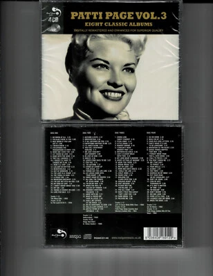 PATTI PAGE - EIGHT CLASSIC ALBUMS V3 (4CD) NEW *98 TRACKS* Foto 1 de 3