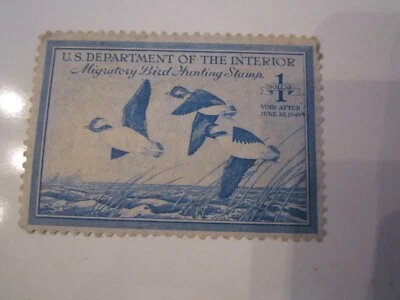 1948 U.S. HUNTING DUCK STAMP SCOTT RW-15 - MINT NH - OFC-2 - Image 1 of 2