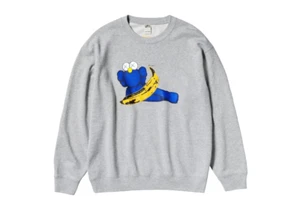 KAWS x WARHOL UNIQLO UT COLLECTION GREY UNISEX SWEATSHIRT ~ Size L - Picture 1 of 13