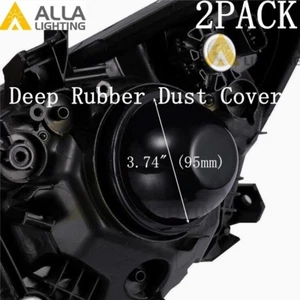 LED Low Beam Headlight Bulb Light Dust Seal Lamp Cover Housing Cap Highlander - Picture 1 of 6