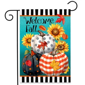 Briarwood Lane perfekt gemusterte Kürbisse Garten Flagge - Bild 1 von 4