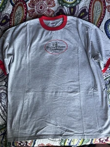 A Prairie Home Companion Grau Rot Kurzarm Ringer T-Shirt Unisex Herren XL - Bild 1 von 15