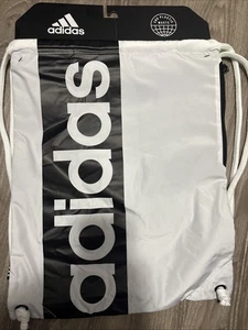 *NEU* adidas Court Lite Sackpack Rucksack Tennis Sport Rucksack weiß schwarz Neu mit Etikett - Bild 1 von 1