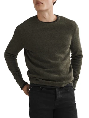 RAG & BONE Sweater Mens XL Olive Green Pullover Crew Merino Wool MARTIN $295 - Image 1 of 4