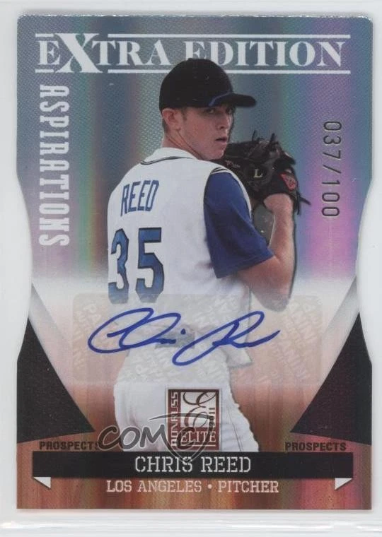 2011 Donruss Elite Extra Edition Prospects Die-Cut Aspirations Chris Reed Auto - Image 1 of 2