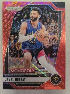 2024-25 Monopoly Prizm Jamal Murray Red Velocity Prizm Parallel Nuggets - Picture 1 of 2