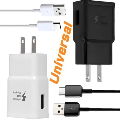 Type C Charger USB C Android Phone Charger Plug 3ft Cable for Samsung Galaxy,US - Image 1 of 4