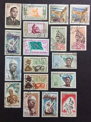 BroadviewStamps French Dahomey 18 stamps CTO H VF-XF. - Image 1 of 2