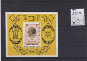 St. Lucia postfris 1981 MNH block 29 - Royal Wedding (S0632) - Picture 1 of 1