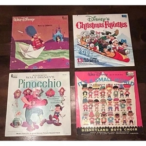 Walt Disney Konvolut 4 Vintage Classic Records Pinocchio Christmas Fav Small World - Bild 1 von 20
