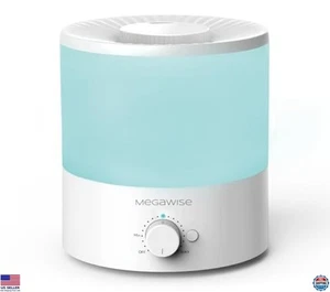 Ultrasonic Cool Mist Humidifier 1.5L, Whisper-Quiet, Adjustable Output, Auto - Picture 1 of 6