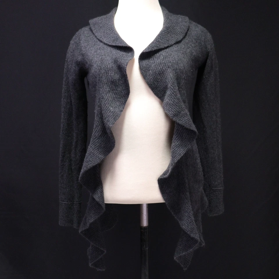 Kenar Cardigan Wrap Women’s Size XS 100% 2-Ply Cashmere Gray Sweater Fairy - Image 1 of 4