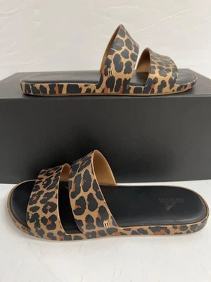 MELISSA Color Pop Leopard Pattern Dual-Strap Sandals Size 8 (Gently Pre-owned) - Image 1 of 4