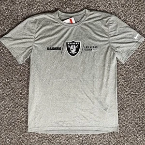 Nike Vegas Raiders Dri Fit Tee Men’s Size Large Gray T-Shirt New - Picture 1 of 5