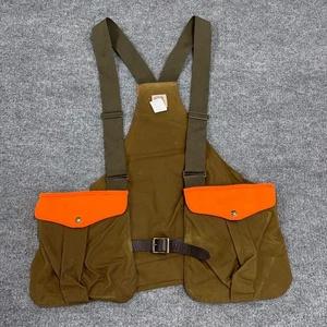 Filson Tin Cloth Strap Vest Vintage Blaze Gioco Borsa Stile 308 Taglia SUP Super OSFM - Foto 1 di 8