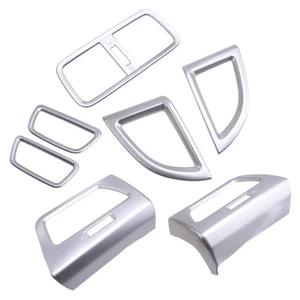 Set of Mattes Silber AC Air Vent Blende Rahmen passt für Honda CRV CR-V 2012-16 - Picture 1 of 6