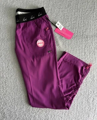 Koi Lite Scrub Pants Women’s Sz Medium Reg Mulberry Spirit Slim Stretch Nursing - Image 1 of 4