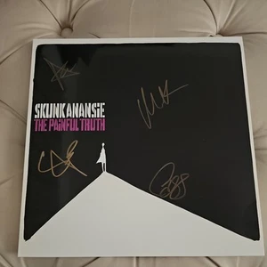 RARE SKUNK ANANSIE SIGNED THE PAINFUL TRUTH Purple LP SIGNATURES FROM BAND NEW - Picture 1 of 6