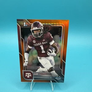 2025 Bowman University Chrome - Mario Craver #165 Orange Refractor /25 (RC) - Picture 1 of 3