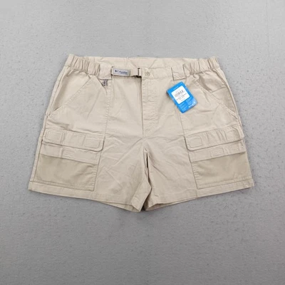 Pantalones Cortos Columbia Para Hombres XL Caqui PFG Half Moon II 6 Entrepierna Carga Pesca Ventilados NUEVO Foto 1 de 4