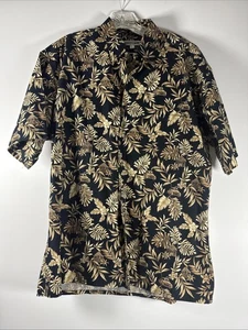 Vintage Pierre Cardin Men's Hawaiian Shirt Size L Tropical 100% Cotton - Picture 1 of 7