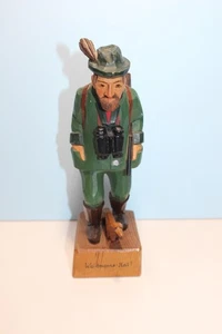 Vintage Hand Carved Wood Hunter Figurine 7" Germany - Picture 1 of 8