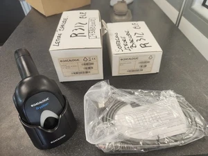 DATALOGIC GRYPHON D4130 BARCODE SCANNER 1D USB BLACK + Desk Wall Holder Black - Picture 1 of 3
