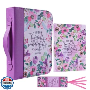 Faithful Hers Bible Cover Case for Women 3pcs Bible Bag Set with Notebook and - Bild 1 von 5