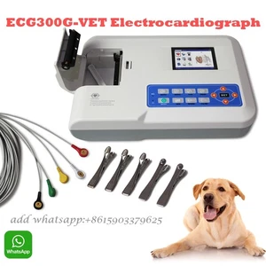 CONTEC ECG300G VET Veterinary ECG 3 Channel Electrocardiograph EKG Machine - Picture 1 of 13