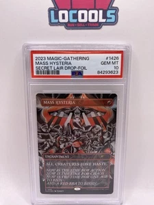 2023 MTG Foil Secret Lair Mass Hysteria - GEM MT - PSA 10 Gem Mint - Picture 1 of 2