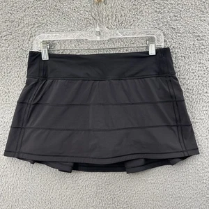 Lululemon Pace Rival mittelhoher Rock Skort schwarz sportlich Tennis Damen 6 - Bild 1 von 9