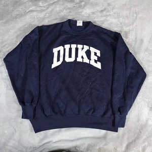 Felpa Duke University vintage uomo XL slim fit made in USA anni 90 - Foto 1 di 9