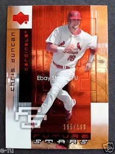 UD Future Stars 2007 rojo Chris Duncan #89 #ed 195/199 Cardenales de San Luis - Imagen 1 de 2