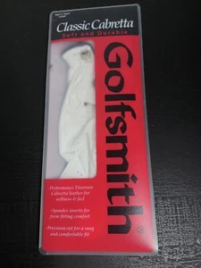 NEW Golfsmith Classic Cabretta Glove RIGHT LARGE White Leather Men's - Picture 1 of 2