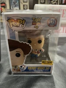 Funko Pop! Toy Story 4 Sheriff Woody Holding Fork Hot Topic Exclusive Protector - Picture 1 of 6