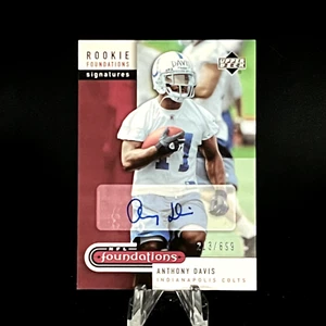 Anthony Davis 2005 Upper Deck NFL Foundations Signatures /699 Rookie Auto RC - Picture 1 of 2