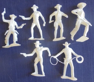 Collection of Marx Cowboy figures - plastic 80mm (approx.) - Picture 1 of 4