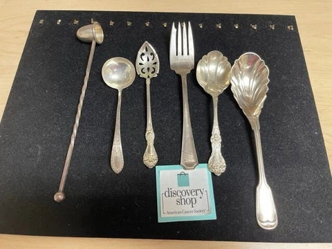 Lot Of Misc. 925 Sterling Silver Serving Utensils Reed Barton Spoons 193g DS30 Cover
